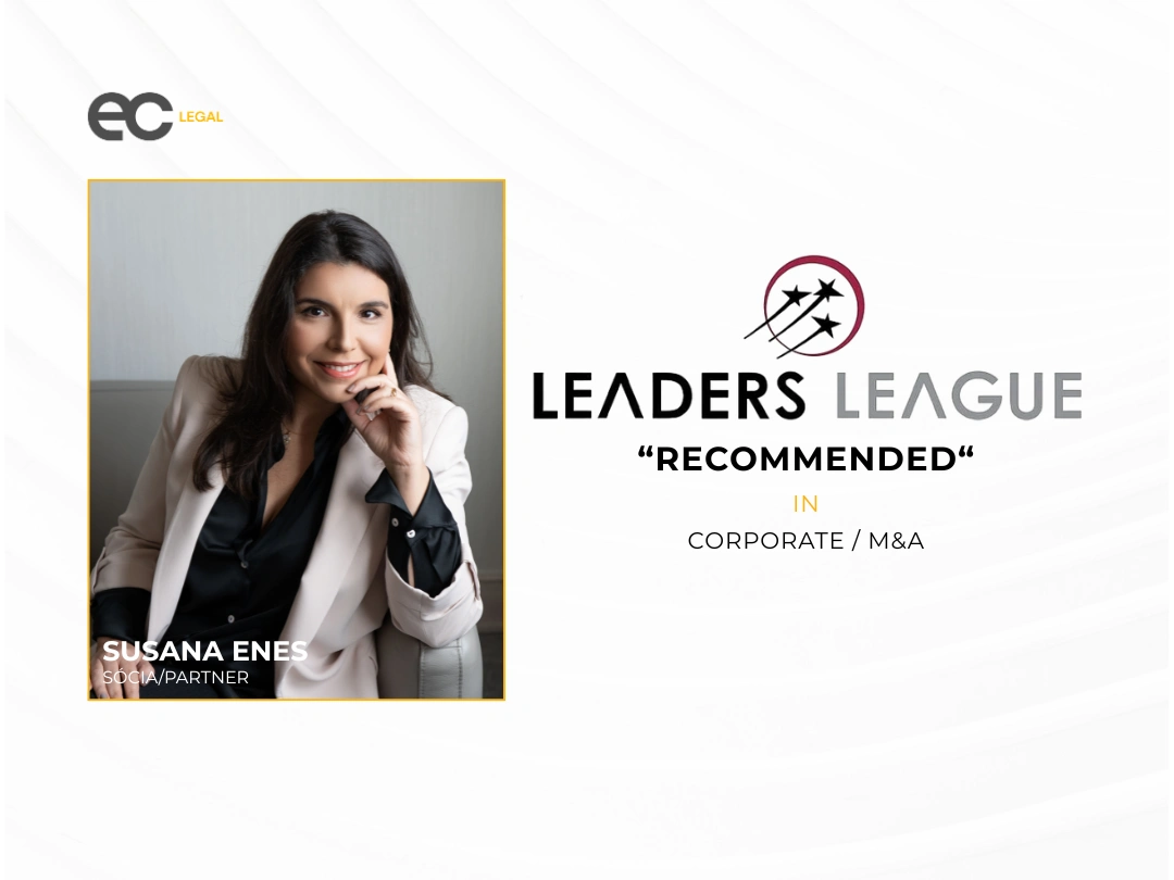 ec legal distinguida no ranking Leaders League 2026 na categoria de Corporate and M&A